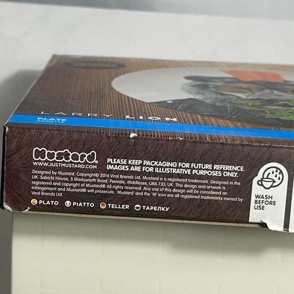 Wild Dining Larry Lion Plate NIB Unique Gift Fun Dining Kitchen Humor Collection - Picture 7 of 13